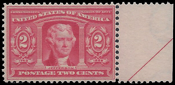 Scott #324 2c Louisiana Purchase Thomas Jefferson 1904