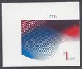 #4953 $1.00 Patriotic Waves P# Single 2015 Mint NH