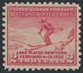 # 716 2c 3rd Olympic Winter Games Lake Placid 1932 Mint NH Gum Disturbance