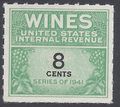 Scott RE121 8c Internal Revenue: Wines 1942 Mint NH