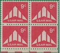 Scott C 77 9c Silhouette of Delta Wing Plane Block/4 1971 Mint NH