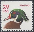 #2485 29c Flora and Fauna Wood Duck Booklet Single 1991 Mint NH