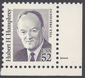 #2189 52c Hubert H. Humphrey P# Single 1991 Mint NH