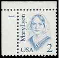 #2169 2c Great Americans Mary Lyon P# 1987 Mint NH