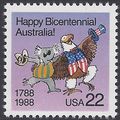 #2370 22c Australia Bicentennial 1988 Mint NH