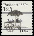 #2133a 12.5c Pushcart 1880s Bureau Precancel Coil Single 1985 Mint NH