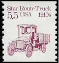#2125 5.5c Star Route Truck 1910s Coil Single 1986 Mint NH