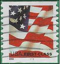 #3632 37c US Flag PNC Coil Single #1111 2002 Used