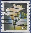 #3462 34c Flowers Coil Single 2000 Used