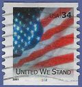 #3550 34c United We Stand PNC Single #2222 2001 Used
