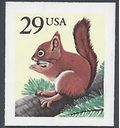 #2489 29c Red Squirrel Booklet Single 1993 Mint NH