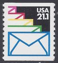#2150 21.1c Sealed Envelopes Coil Single 1985 Mint NH