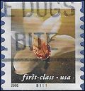 #3480 34c Four Flowers Cymbidium Orchid PNC Single #B1111 2001 Used
