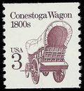 #2252a 3c Conestoga Wagon 1800s Coil Single 1988 Mint NH