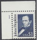 #2194 $1.00 Great Americans John Hopkins P# 1989 Mint NH
