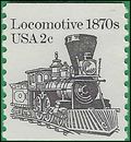 #1897a 2c Locomotive 1870s Coil Single 1982 Mint NH
