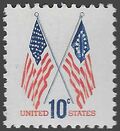#1509 10c 50 Star and 13 Star Flags 1973 Mint NH