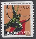 #3770 10c Atlas Statue N.Y. City PNC Single #V33333 2003 Used