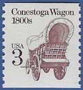 #2252 3c Conestoga Wagon 1800s Coil Single 1988 Mint NH