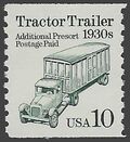 #2457 10c Tractor Trailer 1930s Coil Single 1991 Mint NH