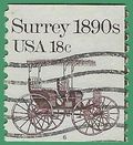 #1907 18c Surrey 1890s PNC Single #6 1981 Used