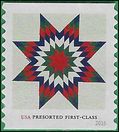 #5098 25c Presort Star Quilts Coil Single 2016 Used