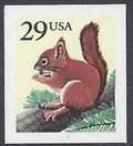 #2489 29c Red Squirrel Booklet Single 1993 Mint NH