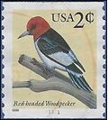 #3045 1c Red-Headed Woodpecker PNC Single #11111  1999 Used