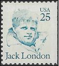 #2182a 25c Great Americans Jack London Booklet Single 1988 Mint NH