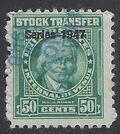 Scott RD243 50c Stock Transfer 1947 Used