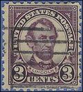 # 584 3c Abraham Lincoln 1925 Used