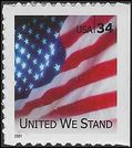 #3549 34c United We Stand Booklet Single 2001 Mint NH