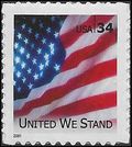 #3549 34c United We Stand Booklet Single 2001 Mint NH