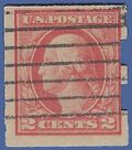 # 409 2c George Washington Imperf. Schermack Type III 1912 Used