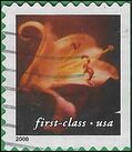 #3457 34c 4 Flowers Booklet Single 2000 Used