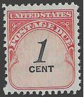 Scott J 89 1c US Postage Due 1959 Mint NH