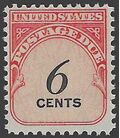 Scott J 94 6c US Postage Due Shiny Gum 1959 Mint NH