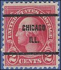 # 634 2c George Washington 1926 Used Precancel CHICAGO ILL.