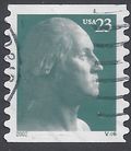 #3617 23c George Washington PNC Single Plate #V46 2002 Used