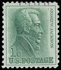 #1209a 1c Andrew Jackson Tagged 1966 Used