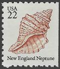 #2119 22c Seashells New England Neptune Booklet Single 1985 Mint NH