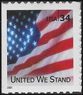 #3549 34c United We Stand Booklet Single 2001 Mint NH