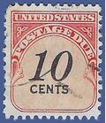 Scott J97 10c US Postage Due 1959 Used