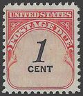 Scott J 89 1c US Postage Due 1959 Mint NH