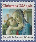 #1939 20c Madonna and Child 1981 Used