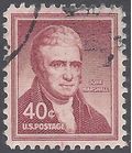 #1050a 40c Liberty Issue John Marshall 1958 Used