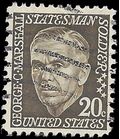 #1289a 20c Prominent Americans General George C. Marshall 1973 Used