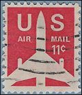 Scott C 78 11c US Air Mail Silhouette of Jet Airliner 1971 Used