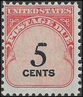 Scott J 93 5c US Postage Due Shiny Gum 1959 Mint NH