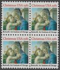 #1939 20c Madonna and Child Block/4 1981 Mint NH